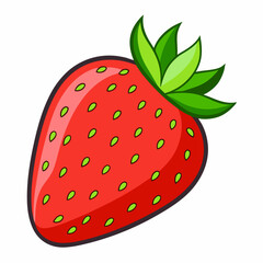 Obraz premium strawberry isolated on white