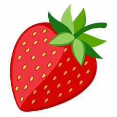 strawberry isolated on white