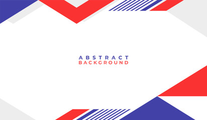 Blue and red abstract geometric background vector illustration