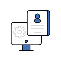 Seo Brochure vector icon