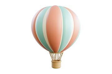 Magical Holiday Hot Air Balloon Adventure: Festive Illustration of a vibrant hot air balloon soaring through a winter wonderland, perfect for Christmas cards, holiday decorations, travel brochures,   