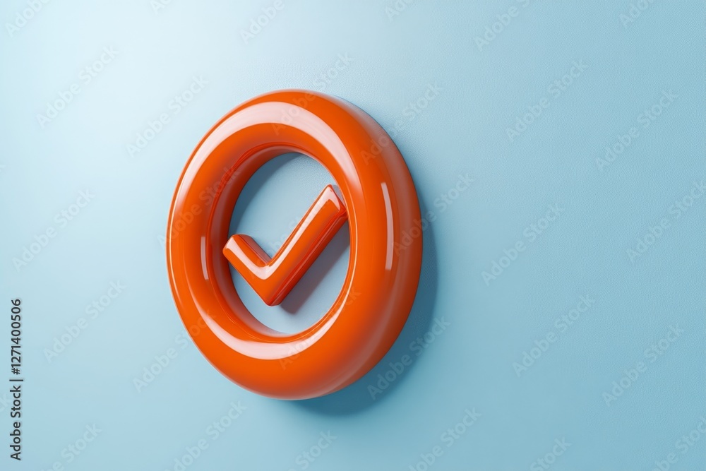 Poster A simple, clean icon of a checkmark inside a form, representing a completed survey response