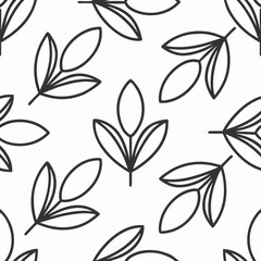 Seamless patterns. Fabric pattern. Minimalistic monochrome lines. textile, Tile 