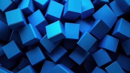 Abstract blue shapes background