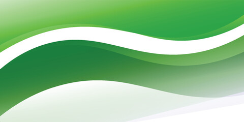 Green wave curve, green wave corner shape for element, stripes ribbon green graphic, vector