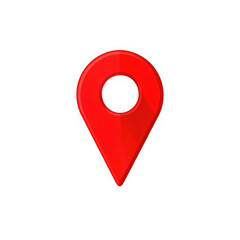 red pin point. map address location pointer symbol 