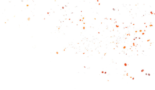 Perftect fire particles embers on background . Smoke fog misty texture.