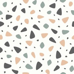 Fototapeta premium Seamless patterns. Fabric pattern. Modern terrazzo pattern. textile, Tile 