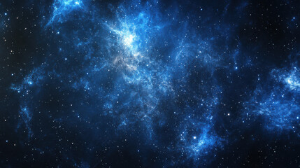 Obraz premium A celestial scene showcasing a galaxy with soft blues and silvery-white hues