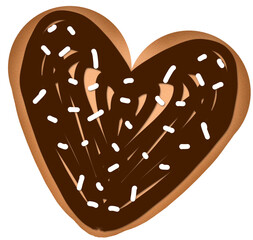 heart shaped cookie