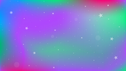 Colorful abstract gradient background, neon colors. Vector abstract background with dots, highlights, stars and lines is a modern art for posters, social networks, stories, banners, covers. Copy space