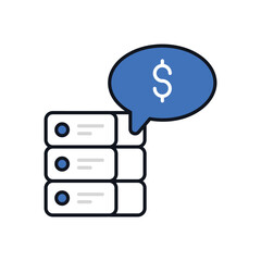 Business Data Management vector icon