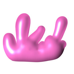 Abstract Glowing Coral Design