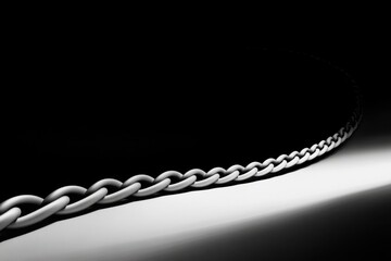 Chain casting curved shadow spotlight