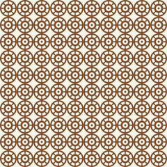 Brown Wheel Geometric Pattern Modern Shapes Background