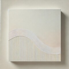 A minimalist texture featuring soft, neutral tones such as white, beige, and light gray. The surface has subtle, elegant patterns with smooth gradients