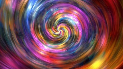 Vibrant Swirling Kaleidoscope Vortex for Abstract Vintage Event