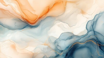 Naklejka premium Watercolor abstract art background vector. Wallpaper design with paint brush beige watercolor. Illustration for prints, wall art, cover and invitation cards.