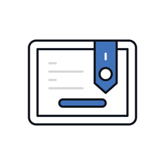 Seo Certificate vector icon