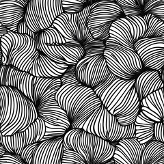 Hand drawn Turtle Shell Pattern Organic Lines Seamless Design for Textile Fashion and Decor