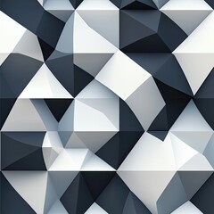 Inspired Triangles Shadowed Beveled Edge Seamless Pattern Design for Fashion Web and Print