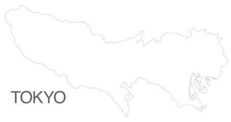 東京都白地図
