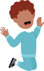 Character Of Happy Little Boy