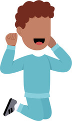Character Of Happy Little Boy