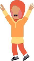 Character Of Happy Hijab Girl