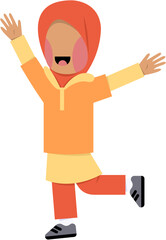 Character Of Happy Hijab Girl