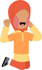 Character Of Happy Hijab Girl