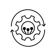 Responsible Ai icons vector stock illustration