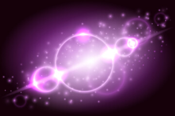 Purple glowing light effect