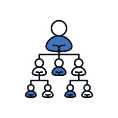 Hierarchy vector icon