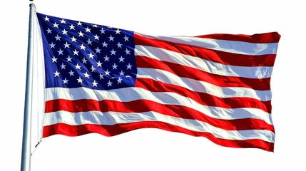 Waving American Flag Stars and Stripes Patriotism Symbol Banner Pride