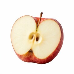 Sliced Red Fruit Half Showing Pips Sweet Food Fresh Produce Healthy Delicious Juicy CloseUp StillLife