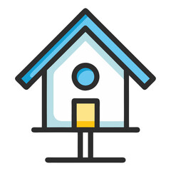 birdhouse icon design