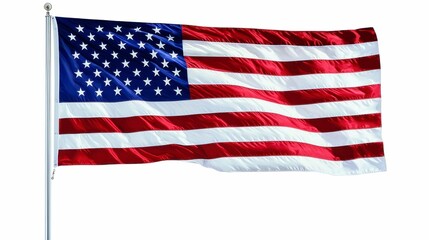 Fototapeta premium United States of America Flag Waving Proudly Patriotism Symbol
