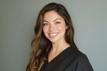 Obraz premium Portrait of a smiling young woman