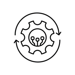 Responsible Ai icons vector stock illustration