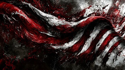 Conceptual flag design with a contemporary and futuristic look