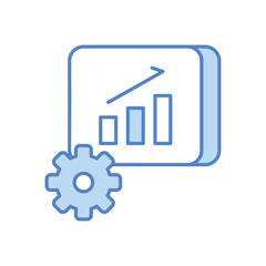 Seo Persentation Setting vector icon