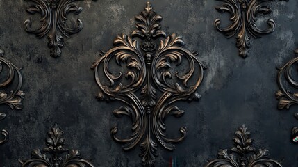 Dark vintage wall background