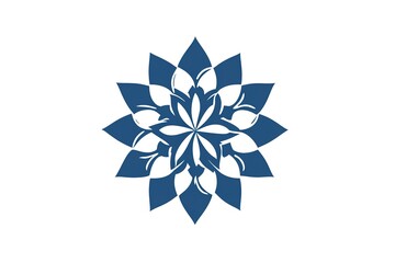Obraz premium Crisp Blue Snowflake Icon: Minimalist Flat Vector Design for Winter, Holiday, and Cold Weather Themes. Perfect for websites, apps, and branding projects. Clean, simple, and versatile, this icon adds a