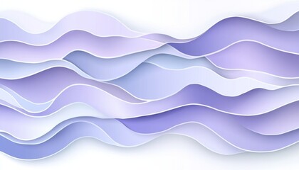Fototapeta premium Pastel Lilac 3D Wave Texture Elegant Minimalist Background for Design, Presentation, Banner, Flyer