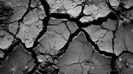 Dry Cracked Earth Ground Surface Desiccation Soil Aridity Wasteland