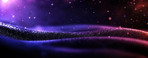 Obraz premium Ethereal Dust Stream in a Purple Hued Cosmos Creating a Dreamlike Vision of the Universe