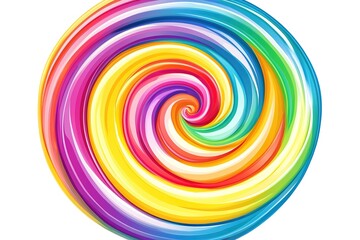 Vibrant Rainbow Swirl: Abstract Vector Art Design, Perfect for Branding, Websites, Flyers, Posters, Social Media, and More! A captivating, colorful swirl graphic ideal for backgrounds, illustrations, 