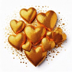 heart shaped gingerbread cookies