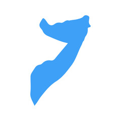 map of Somalia blue icon